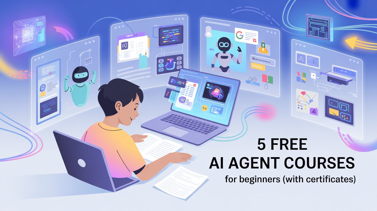 5 Free AI Agent Courses with Certificate for Beginners